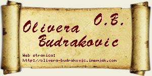 Olivera Budraković vizit kartica